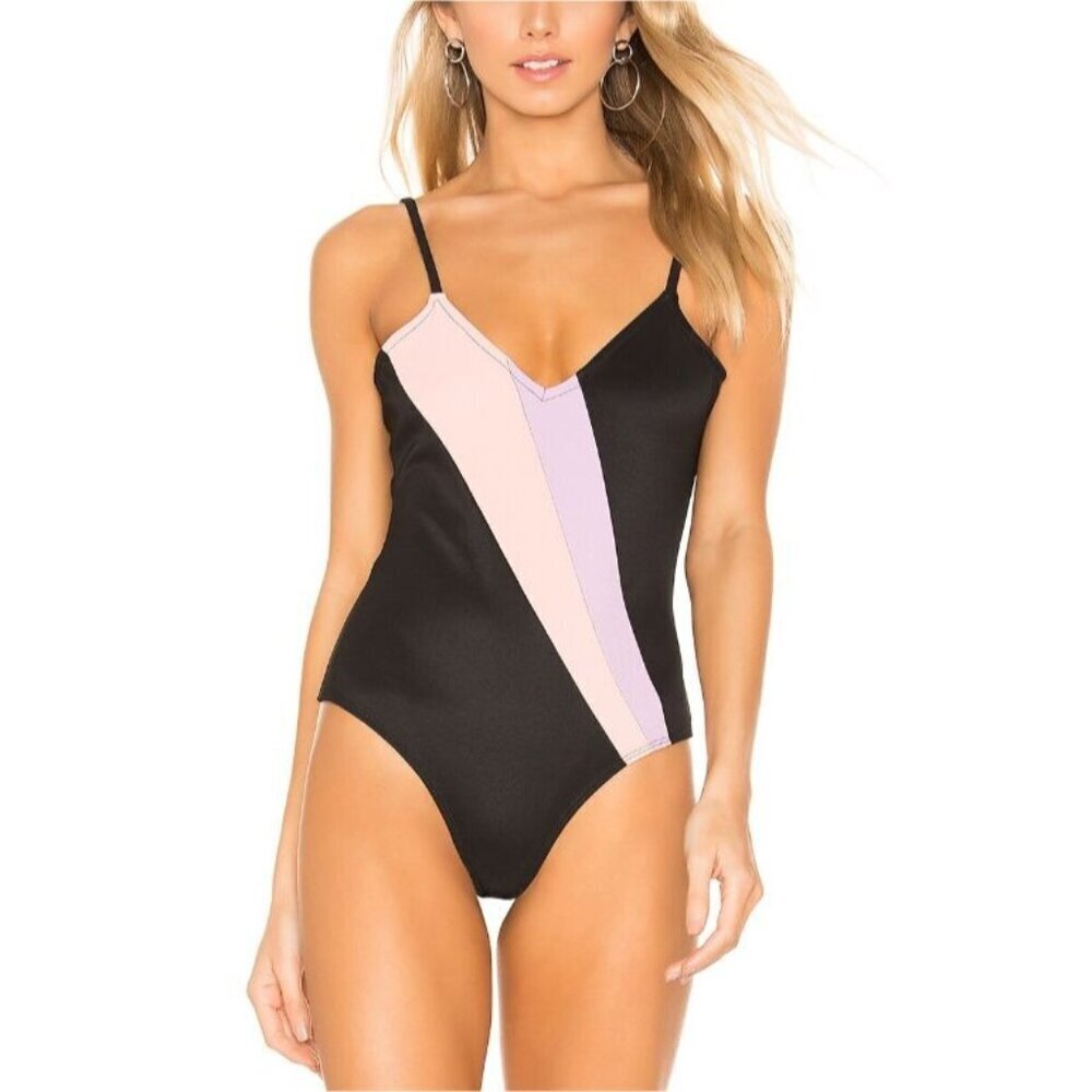 Lover + Friends Black Maeve Bodysuit Cami One Piece XS